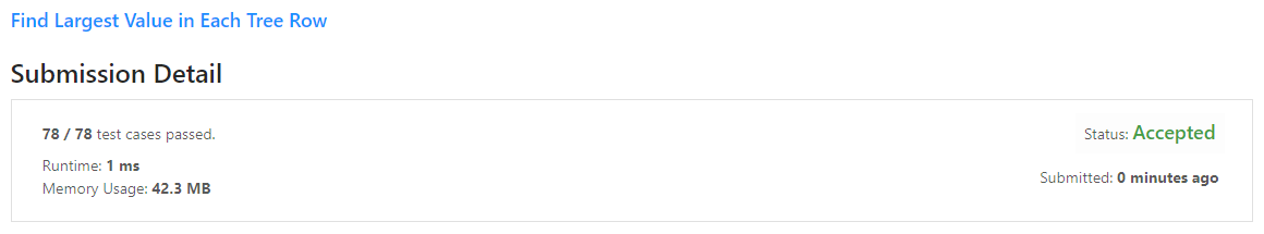 Leetcode Java Find Largest Value In Each Tree Row Development Story